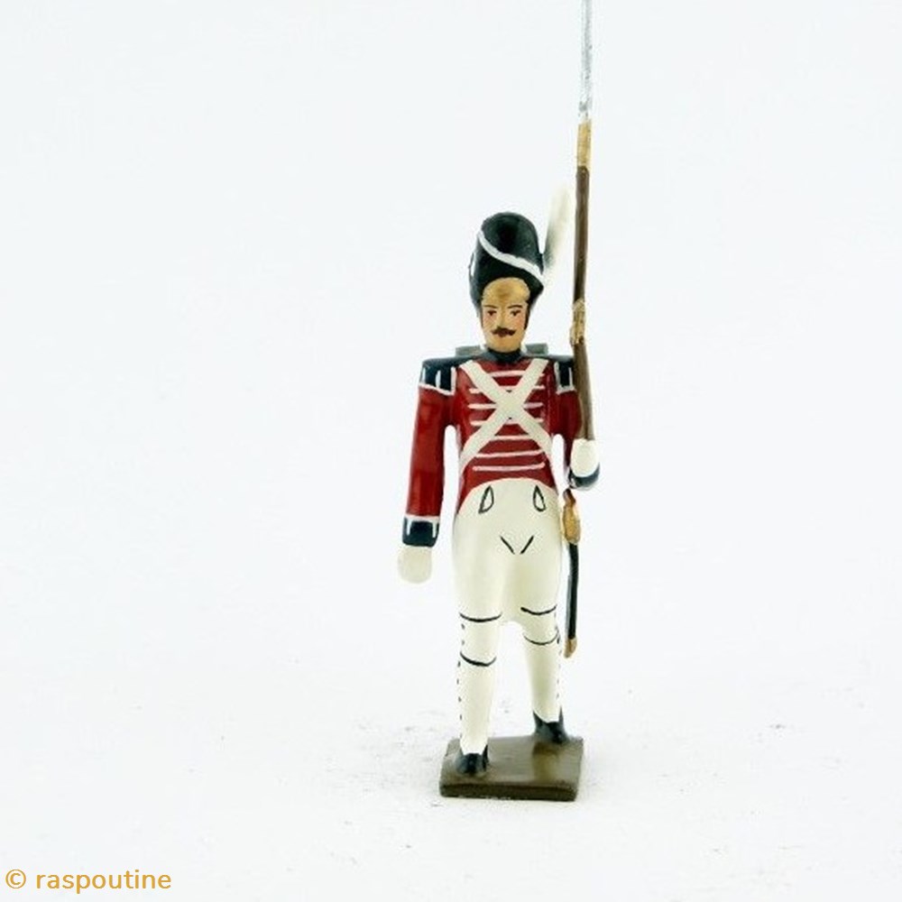 Fantassin du 1er rgt de grenadiers anglais (1813) figurines historique epoque napoleonienne fantassin du 1er rgt de grenadiers anglais 1813