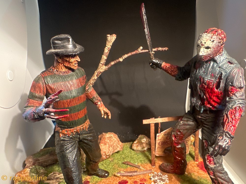 Jason contre Freddy 2 figurines cinema jason contre freddy
