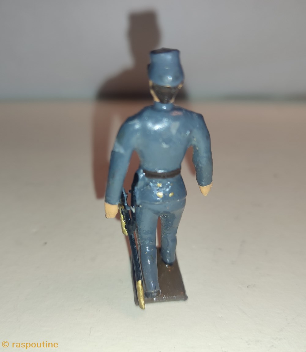 Soldat sudiste au pas 3 figurines historique guerre civile americaine soldat sudiste au pas