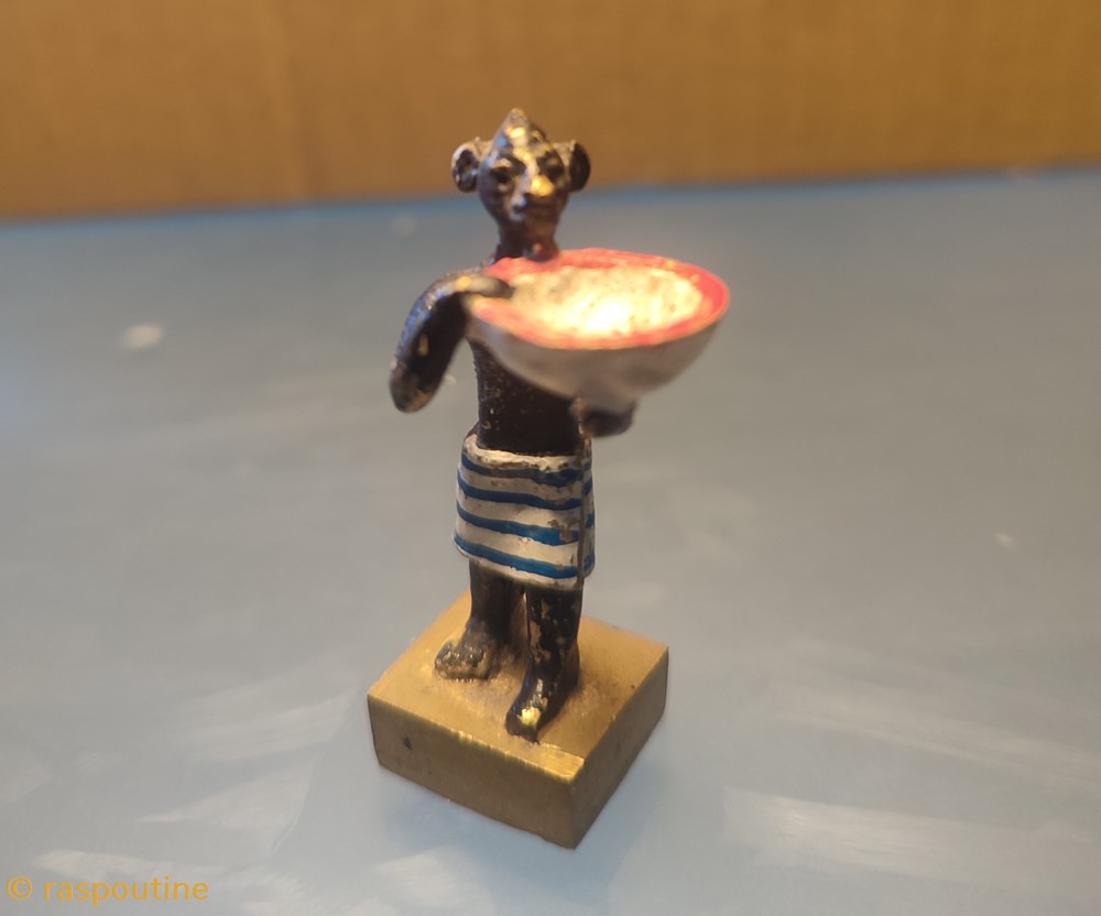figurines autres africain et son saladier