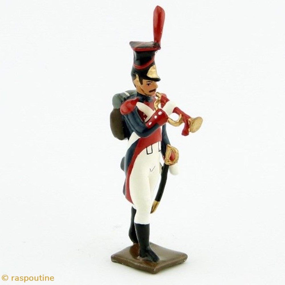 Clairon des grenadiers polonais, légion du nord (1806) 2 figurines historique epoque napoleonienne clairon des grenadiers polonais legion du nord 1806