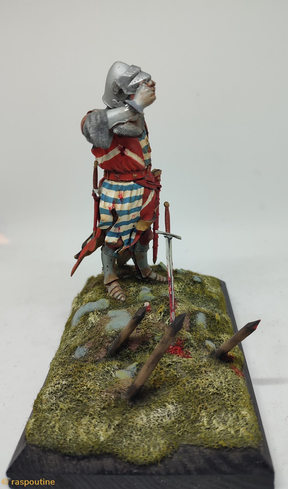 Chevalier Français du XIV Emme siècle 2 figurines historique moyen age chevalier francais du xiv emme siecle