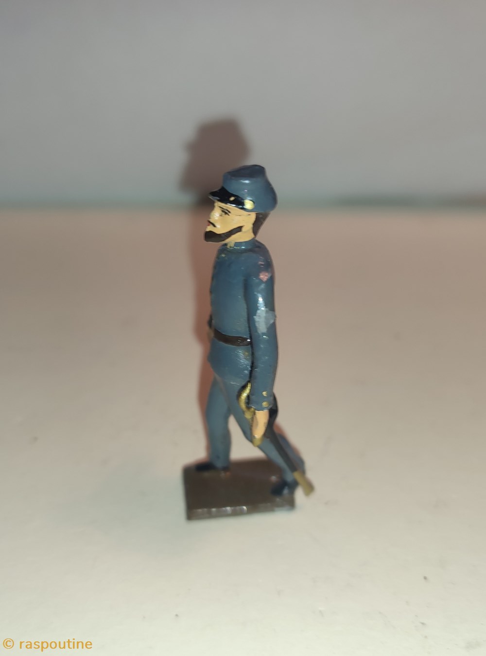 Soldat sudiste au pas 2 figurines historique guerre civile americaine soldat sudiste au pas