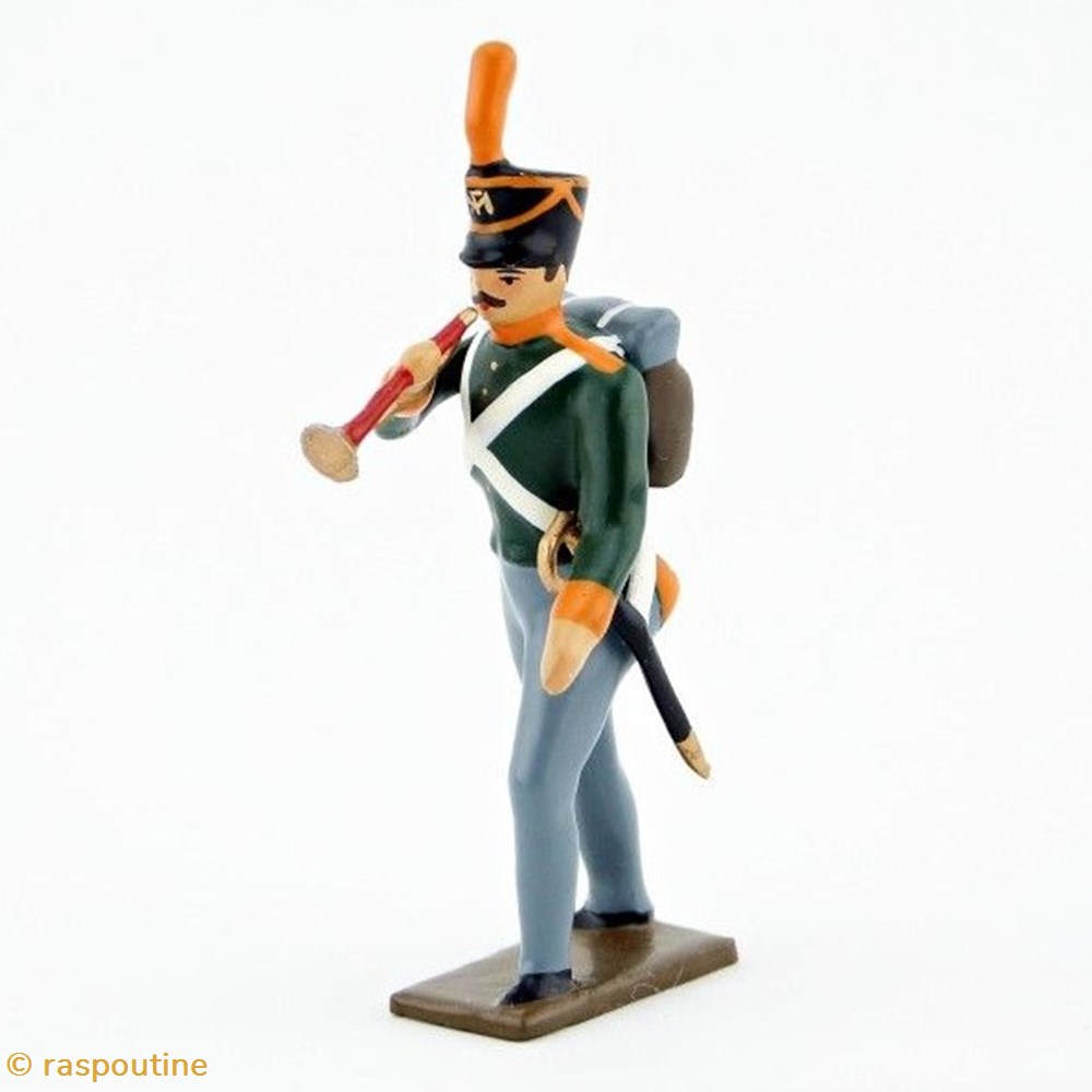figurines historique epoque napoleonienne clairon infanterie de ligne russe shako