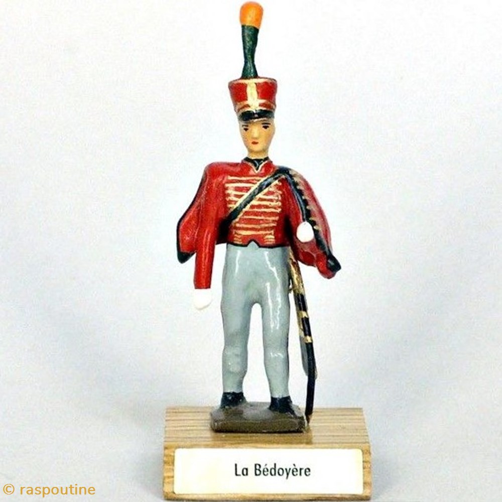Général de La Bédoyère sur socle en bois figurines historique epoque napoleonienne general de la bedoyere sur socle en bois