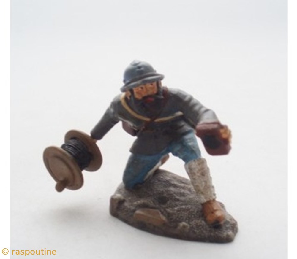 Sapeur télégraphiste de 1918 figurines historiques premiere guerre mondiale sapeur telegraphiste de 1918