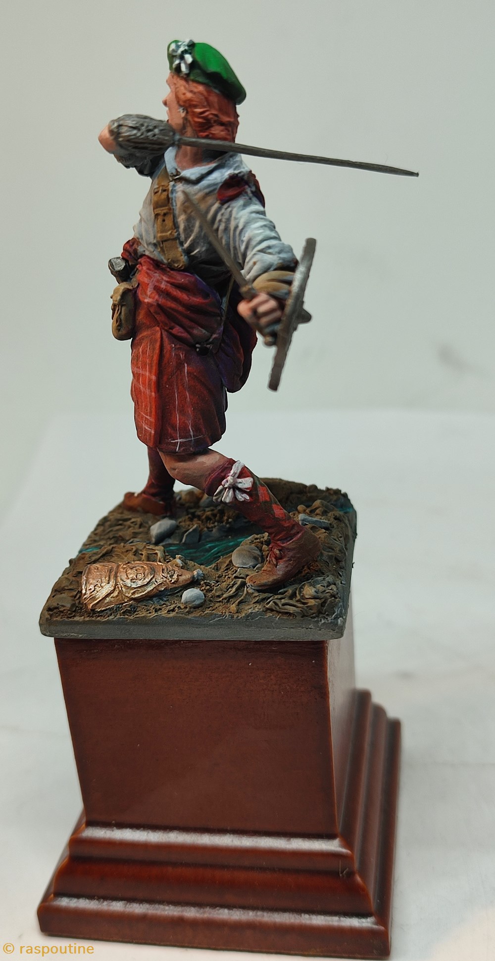 Highlander Culloden 1746 2 figurines historique moyen age highlander culloden 1746