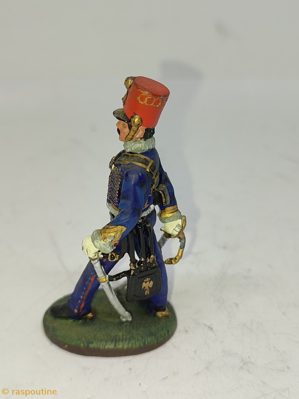 Lieutenant 6e Hussard France 1814 2 figurines historique epoque napoleonienne lieutenant 6e hussard france 1814
