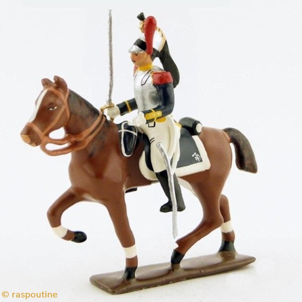 Cavalier des cuirassiers à cheval (1809) figurines historique epoque napoleonienne cavalier des cuirassiers a cheval 1809