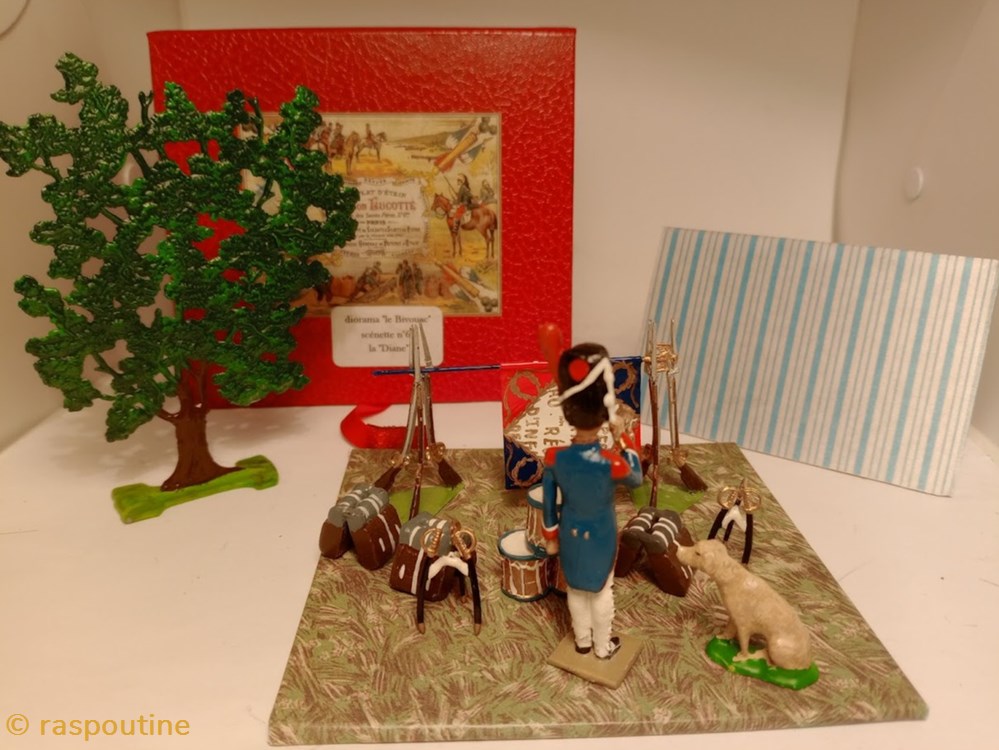 Saynète « la Diane » (« le Bivouac ») figurines historique epoque napoleonienne saynete la diane le bivouac