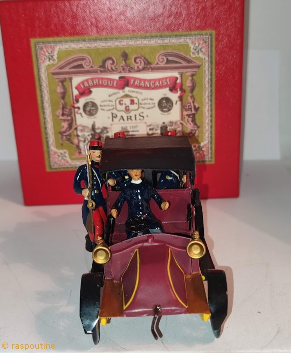 figurines historique premiere guerre mondiale taxi de la marne renault 4 pers