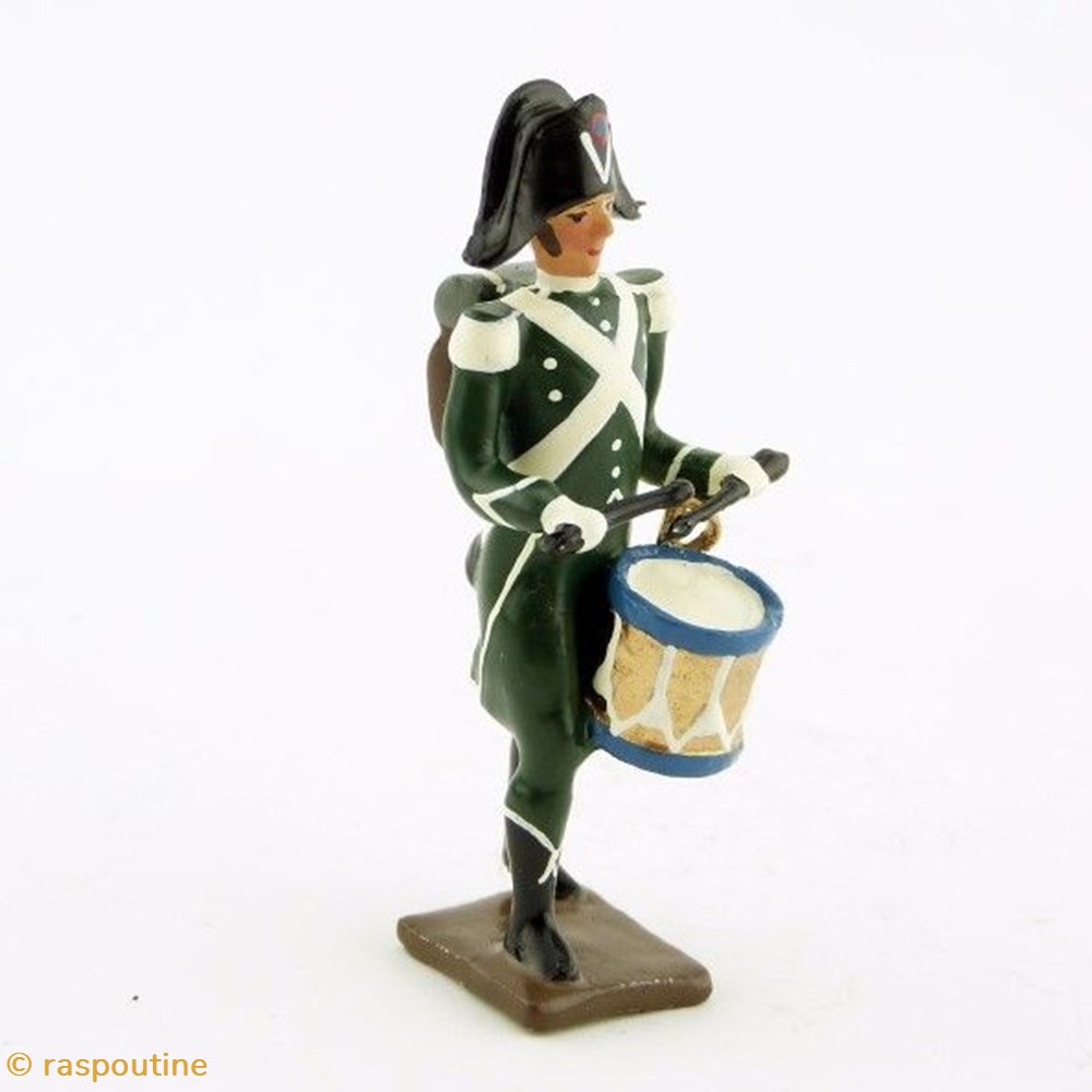 Tambour des douanes (Empire) avec bicorne figurines historique epoque napoleonienne tambour des douanes empire avec bicorne