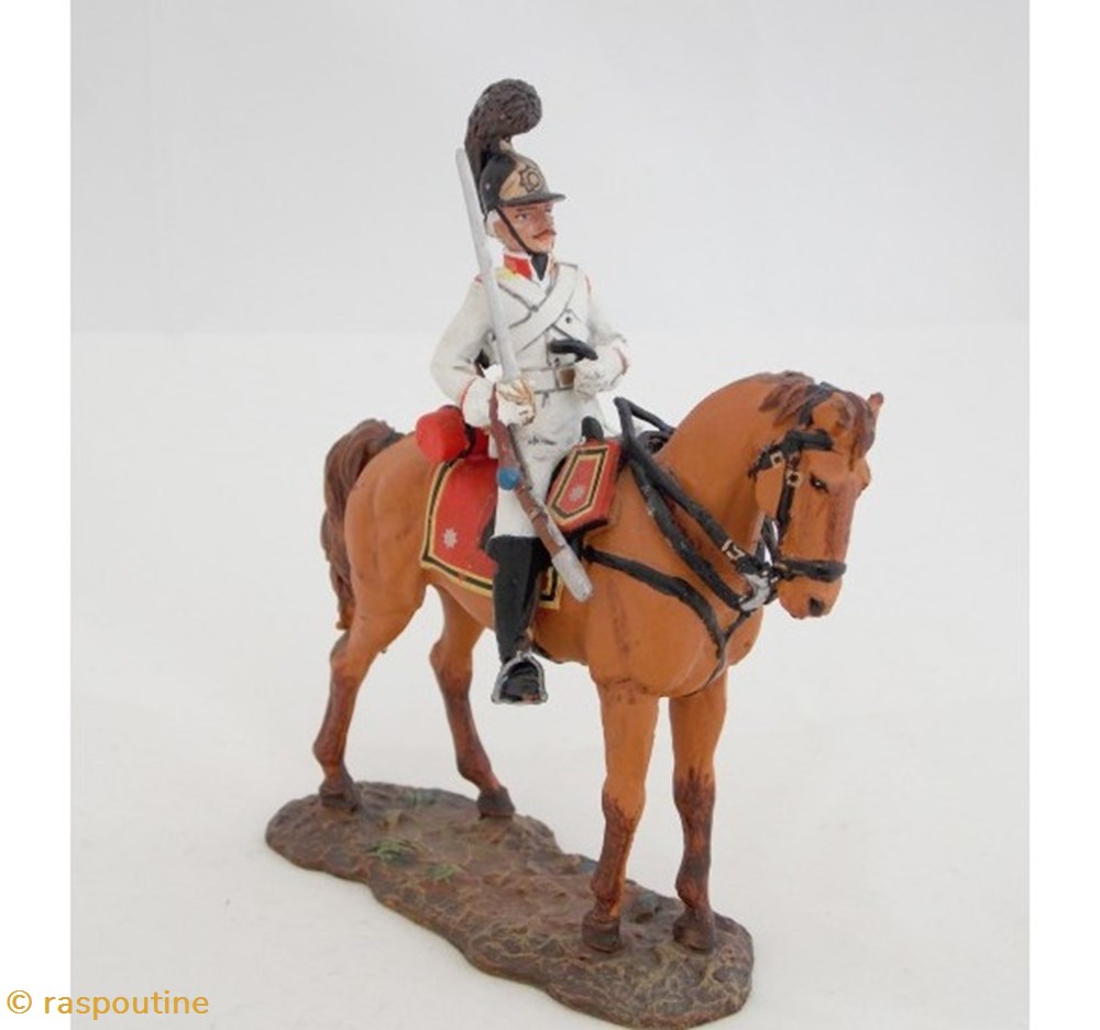 Homme de troupe , cavalerie de la Garde Russie 1805 figurines historiques epoque napoleonienne homme de troupe cavalerie de la garde russie 1805