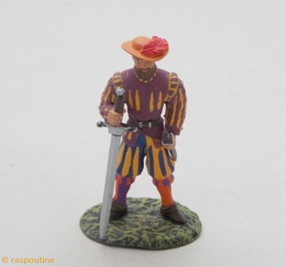 Lansquenet du XVème siècle figurines historique moyen age lansquenet du xveme siecle