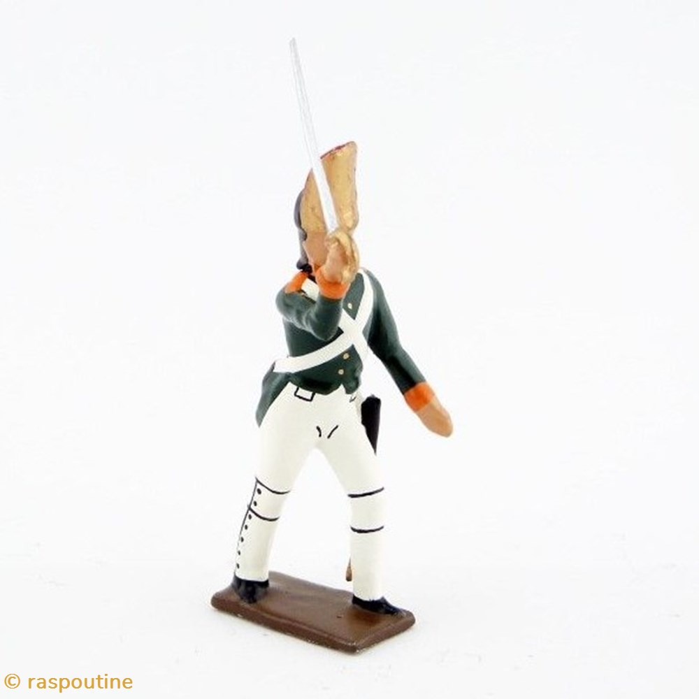 Officier des grenadiers russes (Régiment de la Garde Pavlovski) à l'assaut 1807 figurines historique epoque napoleonienne officier des grenadiers russes regiment de la garde pavlovski a assaut 1807