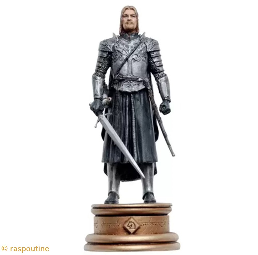figurines jeux de plateaux seigneur des anneaux boromir cavalier blanc