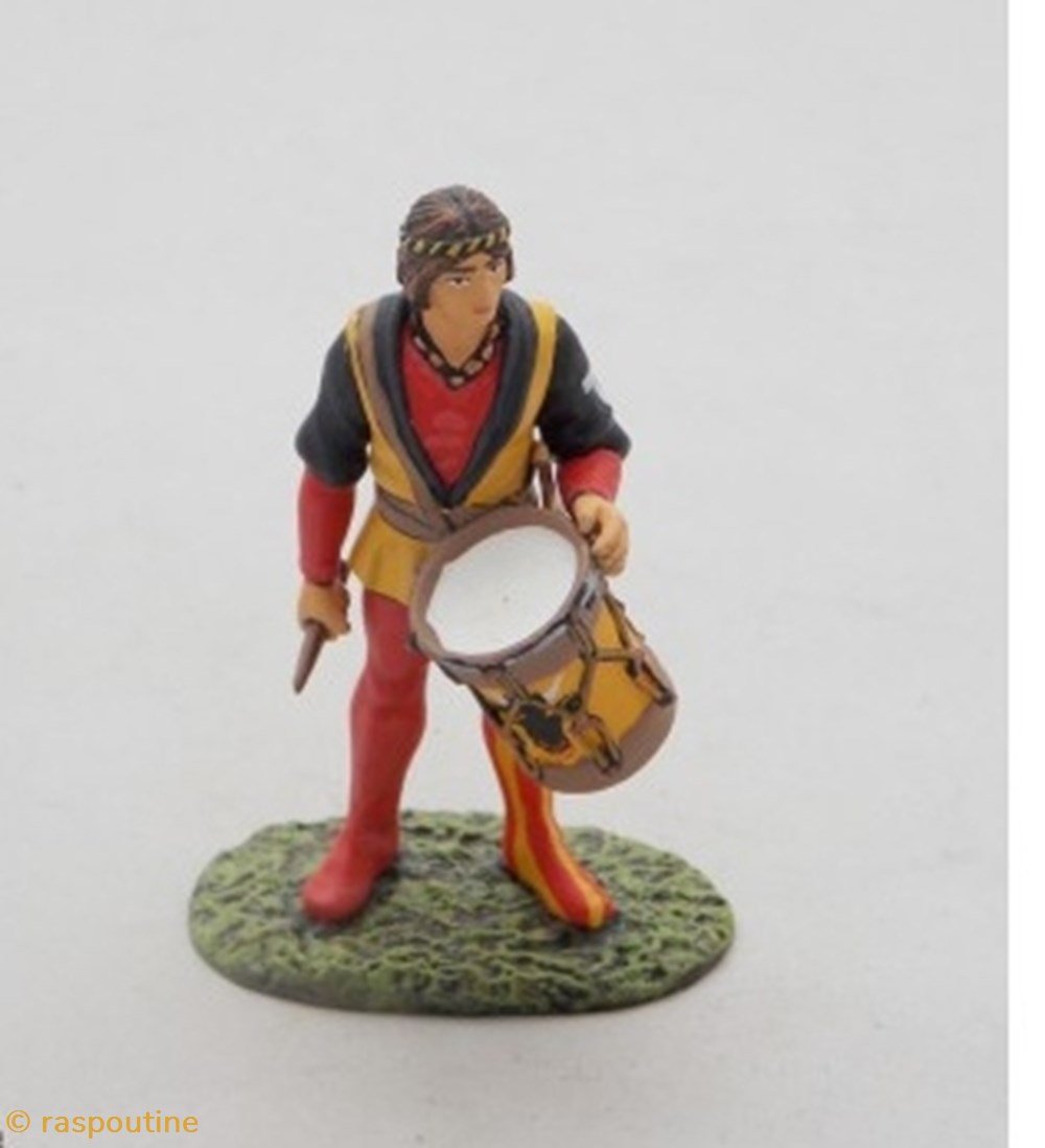 Tambour Suisse XVe siècle figurines historique moyen age tambour suisse xve siecle