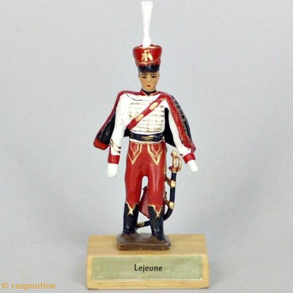 Général Lejeune sur socle bois figurines historique epoque napoleonienne general lejeune sur socle bois