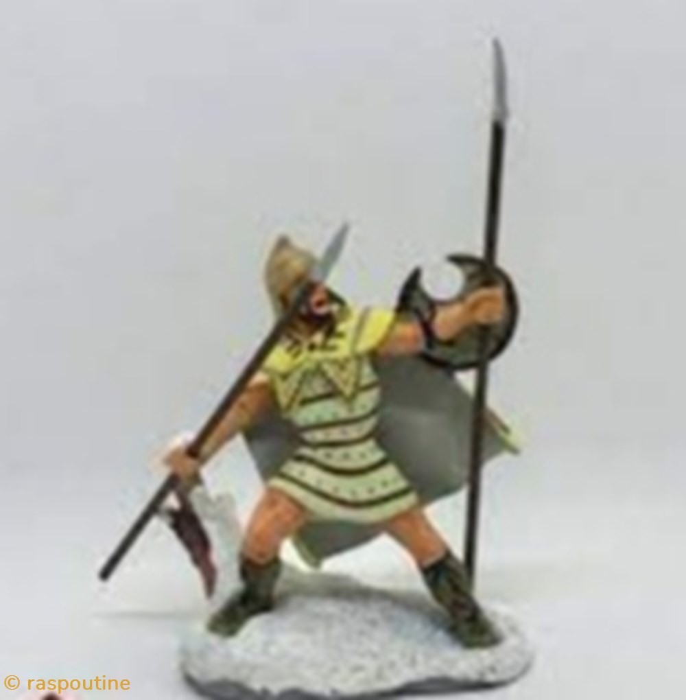 Thracian Peltast 5th century BC figurines historiques antiquite thracian peltast 5th century bc