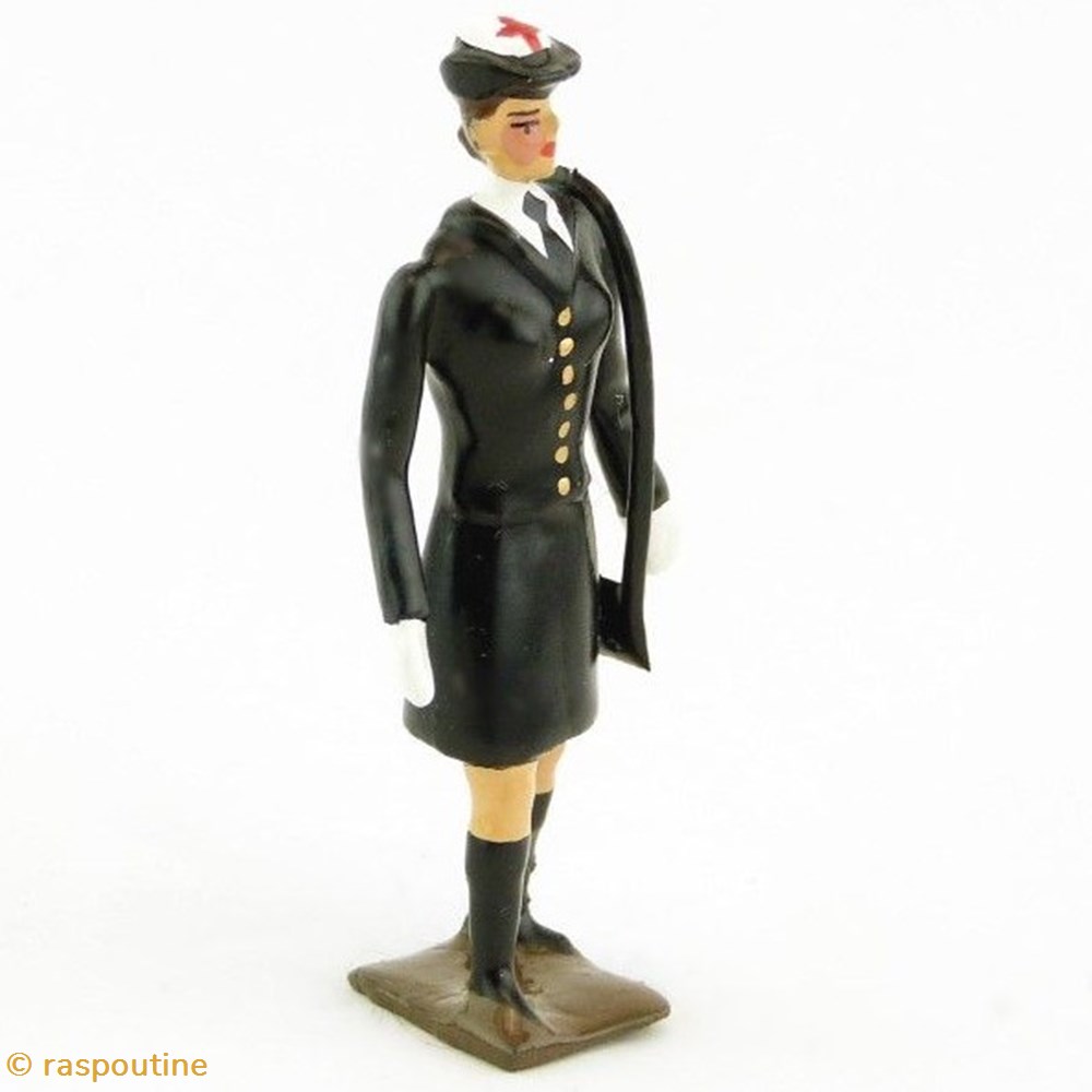 Etudiante en médecine en tenue de sortie 1987 (carabin)sur socle en bois 3 figurines historique etudiante en medecine en tenue de sortie 1987 carabin sur socle en bois