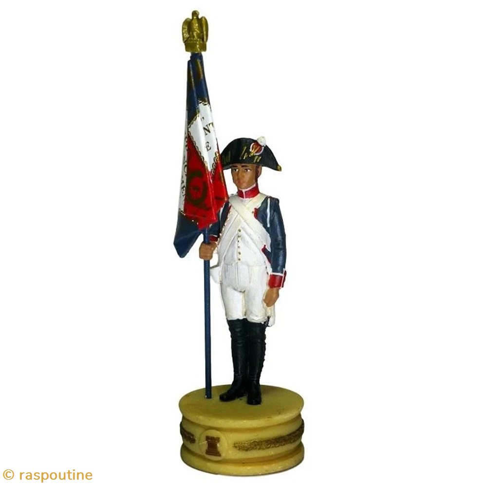 figurines historiques epoque napoleonienne porte drapeau 4e rgt infanterie ligne