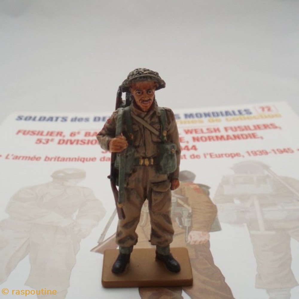 figurines historiques seconde guerre mondiale fusilier britannique royal welsh normandie 1944