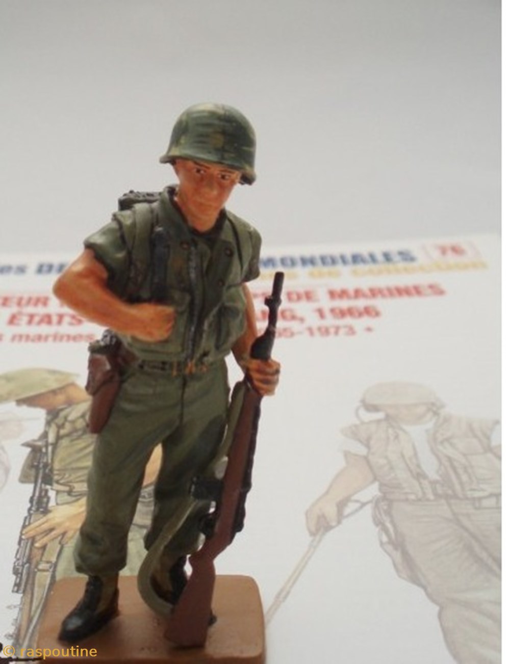figurines historiques apres guerre operateur radio corps marines etats unis vietnam 1966