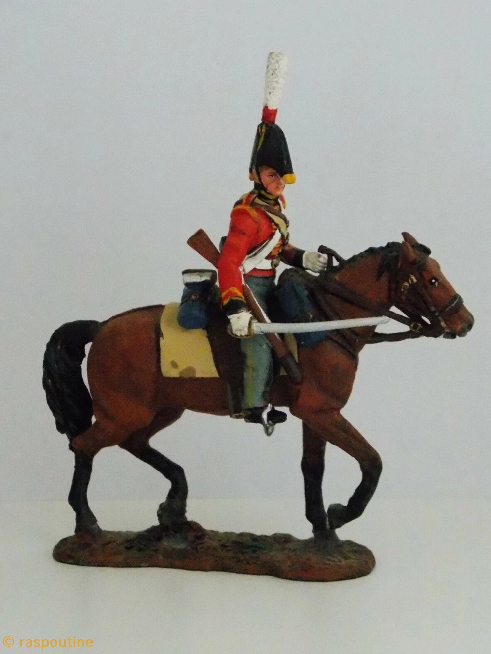 figurines historique epoque napoleonienne dragons 2eme regiment kgl king german legion 1812