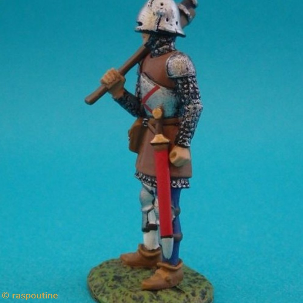 Couleuvrinier du XVème siècle 2 figurines historique moyen age couleuvrinier du xveme siecle