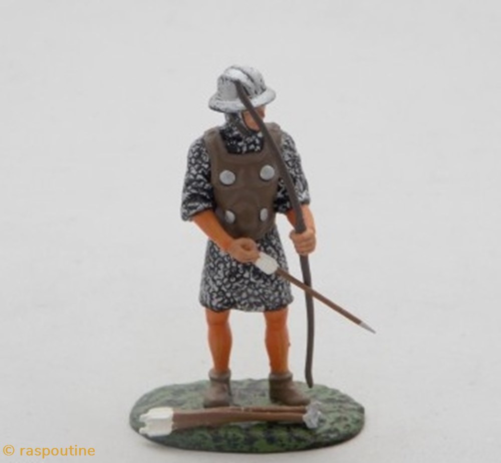 figurines historique moyen age archer anglais xiiie siecle