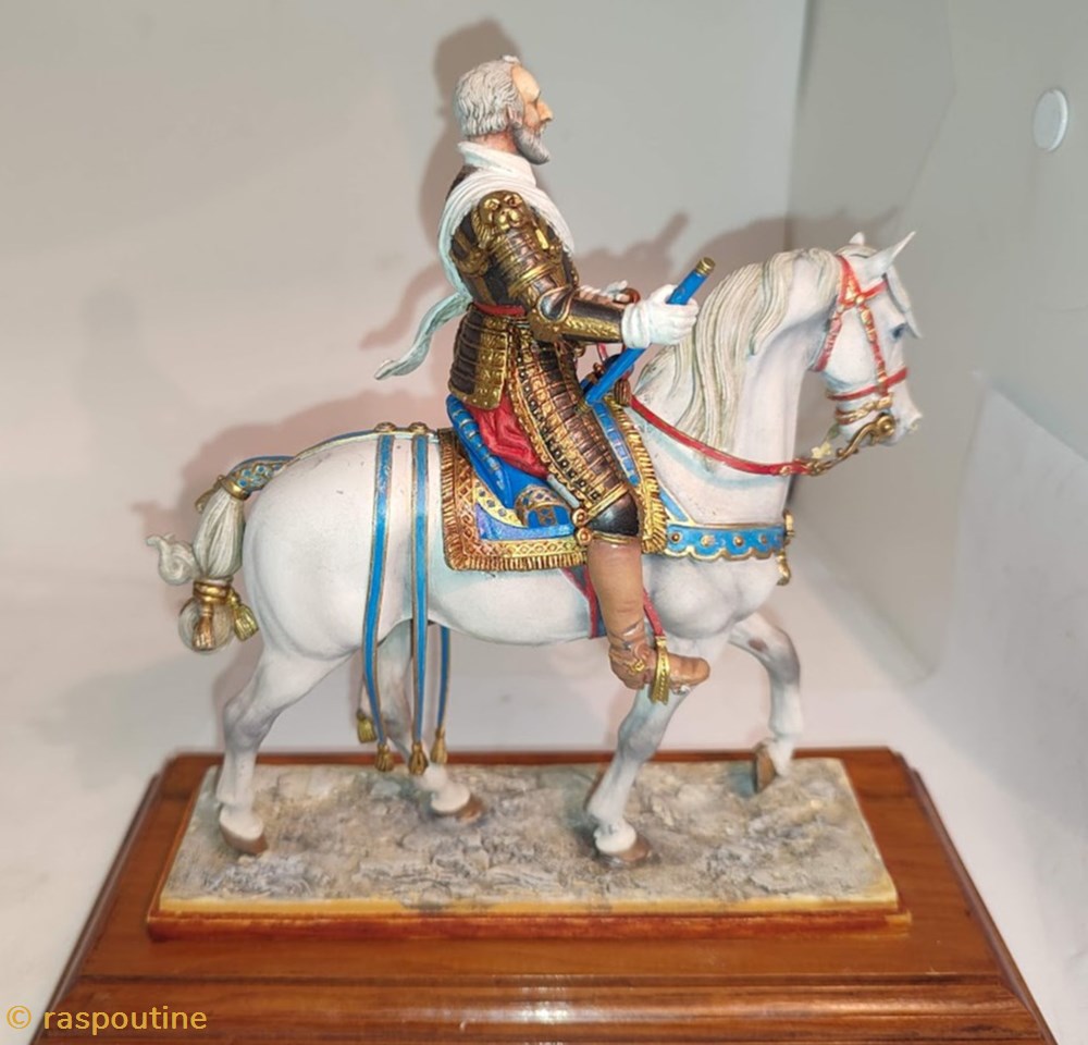 Henri IV sur son cheval blanc 3 figurines historique henri iv sur son cheval blanc