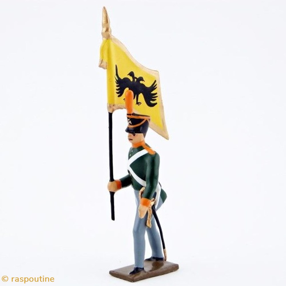 Drapeau d'infanterie de ligne russe (shako) figurines historique epoque napoleonienne drapeau infanterie de ligne russe shako
