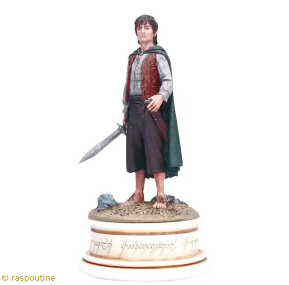 figurines jeux de plateaux seigneur des anneaux frodo pion blanc