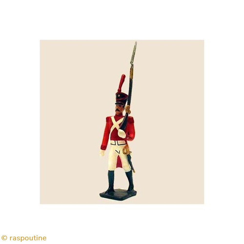 Fantassin du bataillon de Neuchâtel (tenue orange, ancienne version) figurines historique epoque napoleonienne fantassin du bataillon de neuchatel tenue orange ancienne version