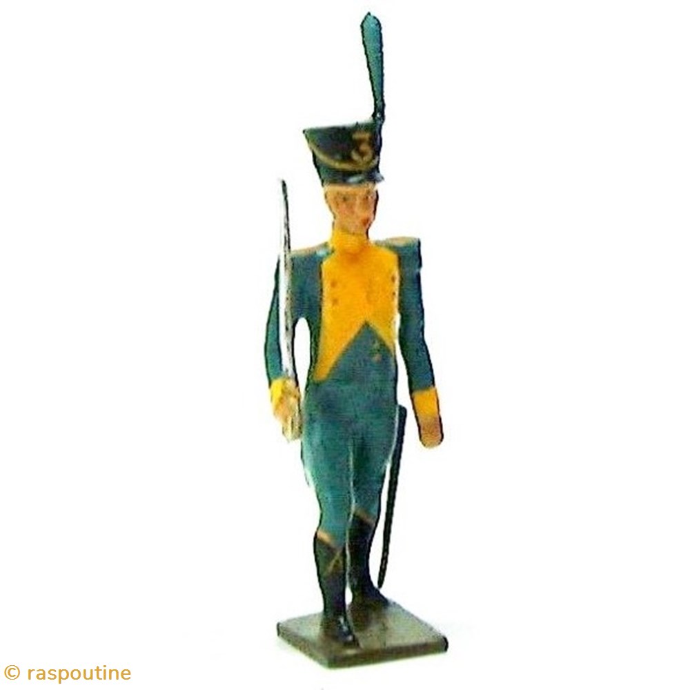 Officier de l'infanterie légère hollandaise figurines historique epoque napoleonienne officier de infanterie legere hollandaise