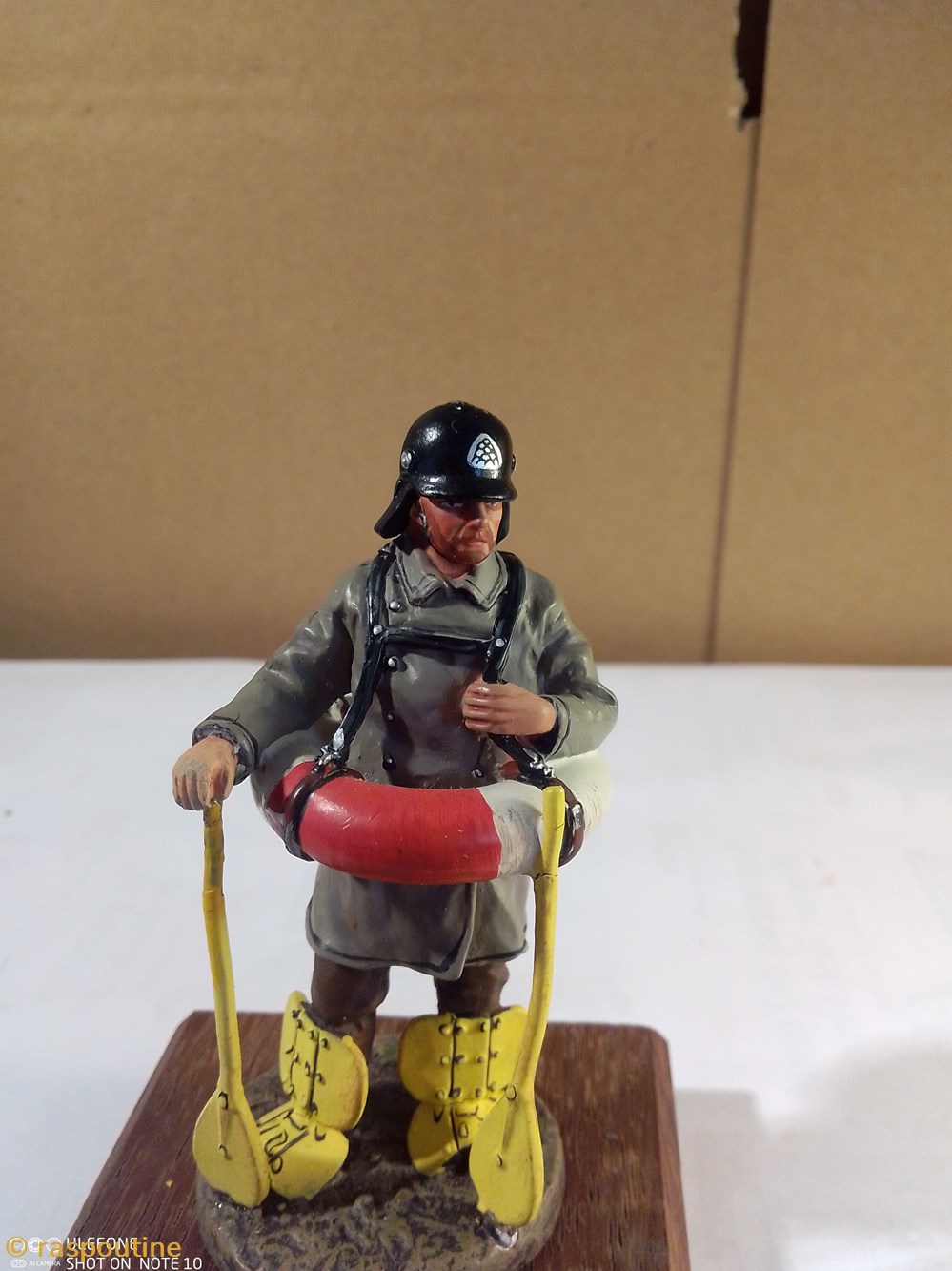 Pompier Allemand avec bouée, Berlin, 1900 figurines autres pompier allemand avec bouee berlin 1900