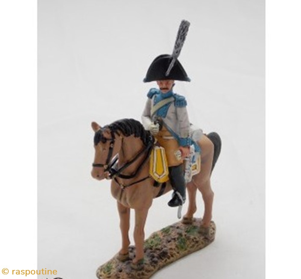 figurines historiques epoque napoleonienne homme de troupe 2e rgt de cavalerie hollando belge 1801