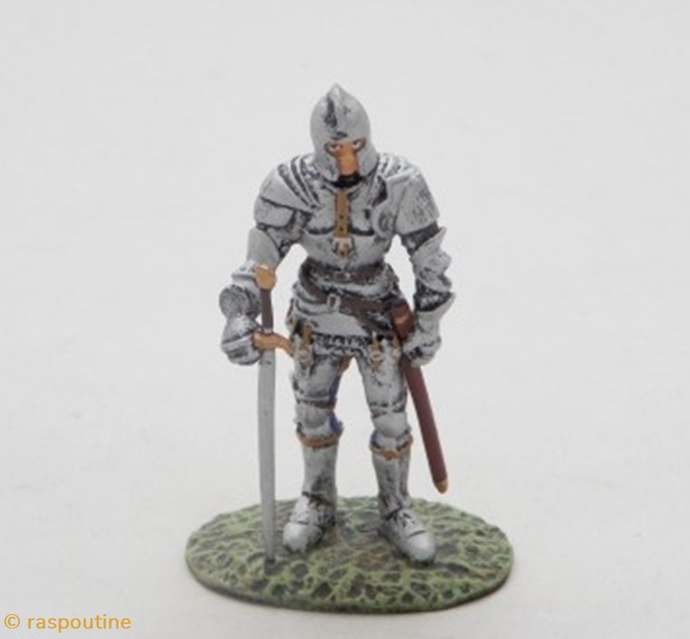 figurines historique moyen age homme armes francais xve siecle