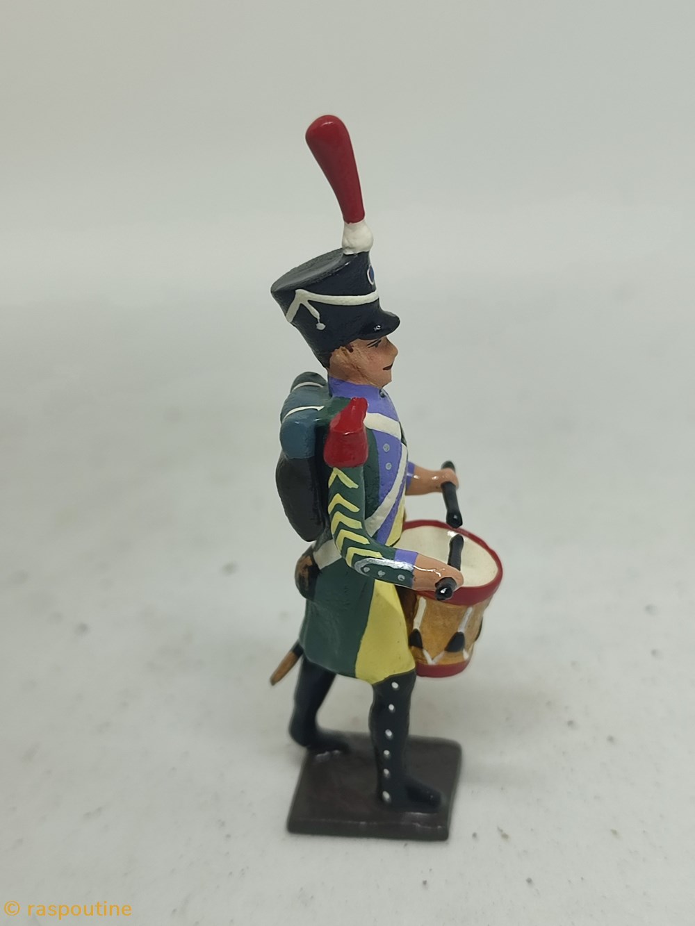 Tambour de la garde à pied d'Amsterdam 4 figurines historique epoque napoleonienne tambour de la garde a pied amsterdam