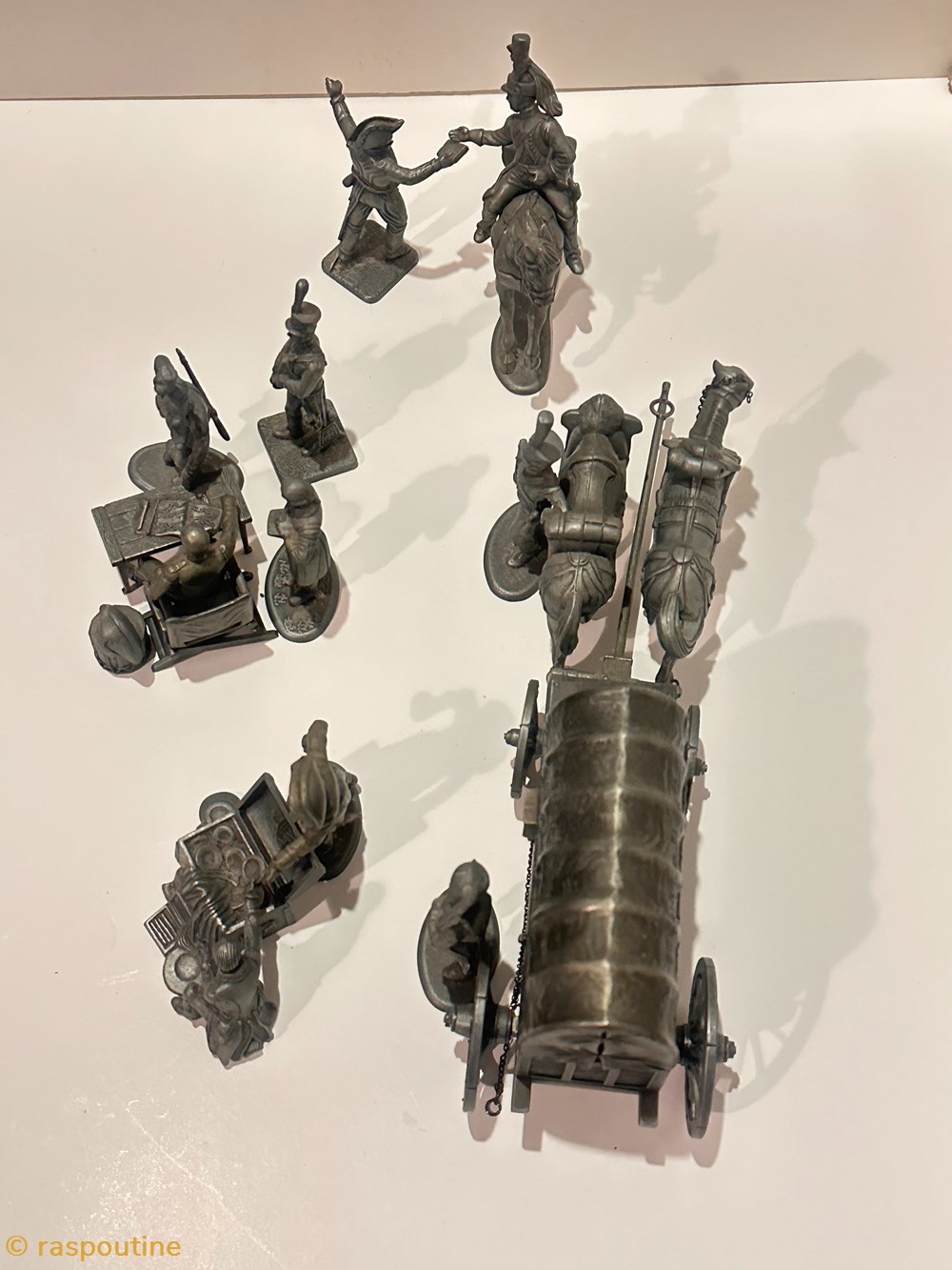 Préparatif d'attaque Austerlitz 1805 2 figurines historique epoque napoleonienne preparatif attaque austerlitz 1805