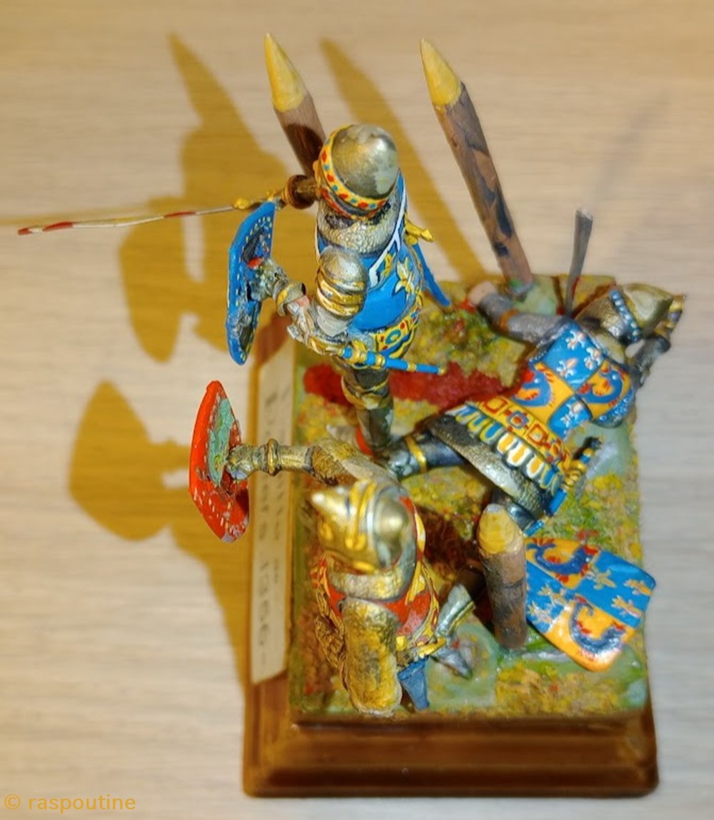 Bataille de Poitiers 1356 5 figurines historique moyen age bataille de poitiers 1356