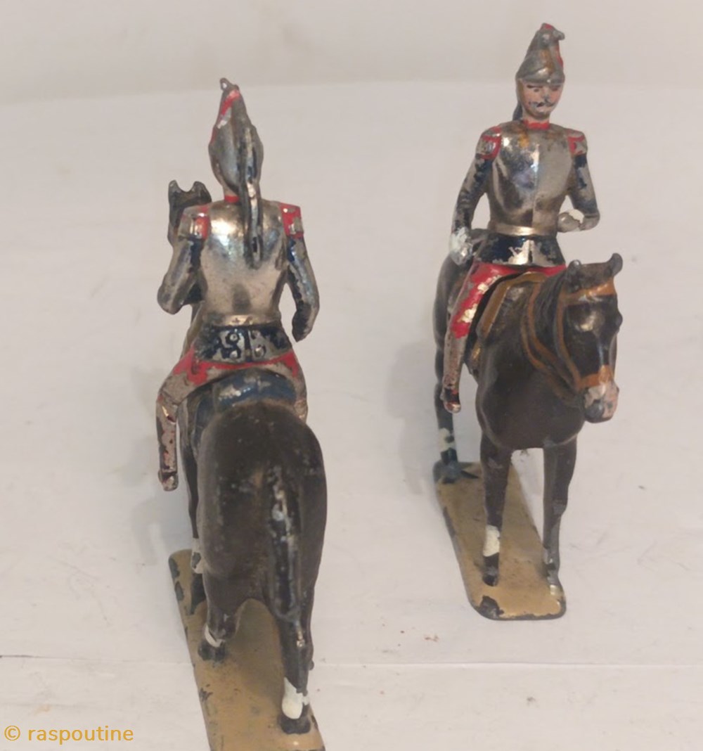 Officiers de cuirassiers 3 figurines historique officiers de cuirassiers
