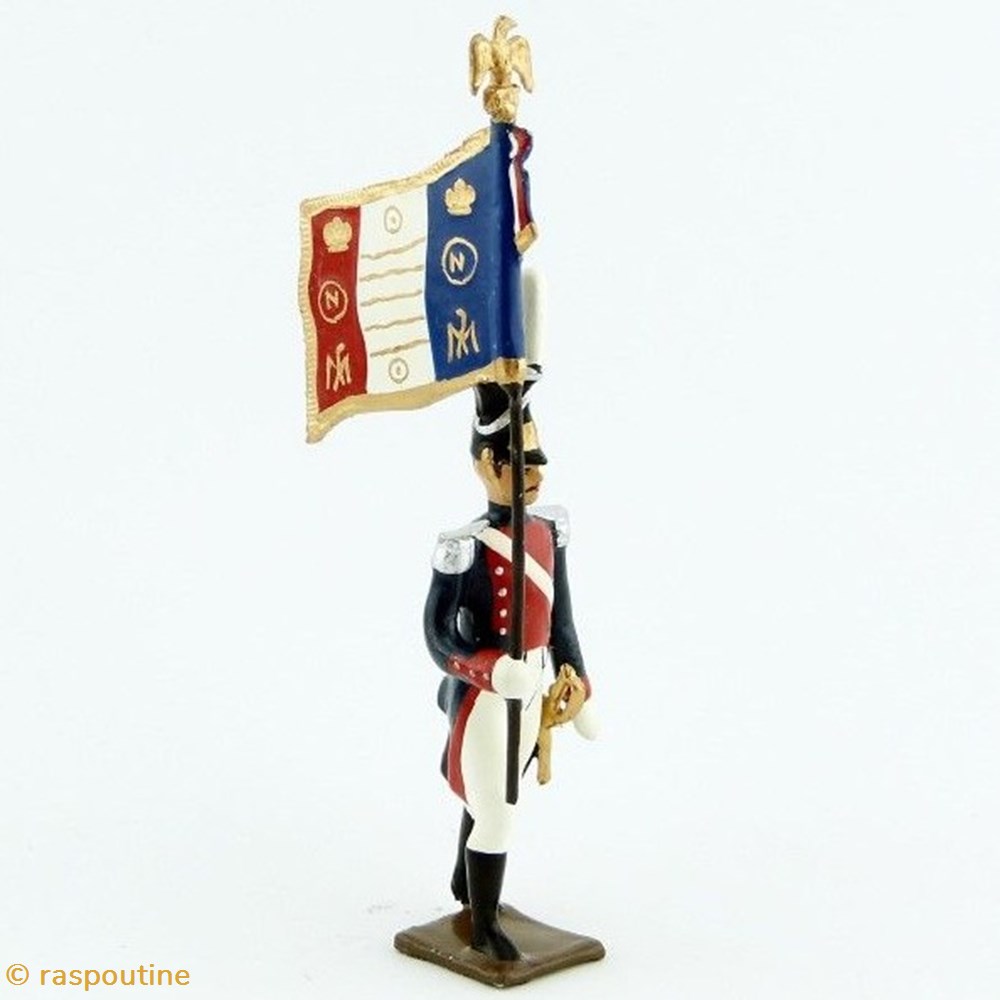 Drapeau des grenadiers polonais, légion du nord (1806) 2 figurines historique epoque napoleonienne drapeau des grenadiers polonais legion du nord 1806