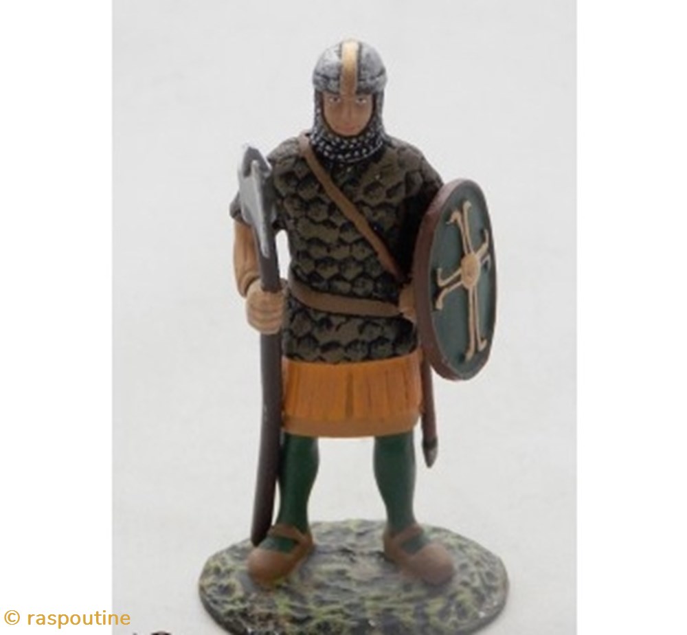 Homme d'armes Espagnol XIIe siècle figurines historique moyen age homme armes espagnol xiie siecle