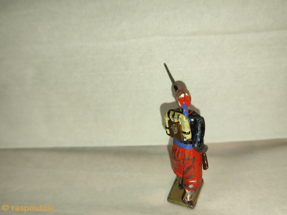 Zouave avec gilet galonné rouge 3 figurines historique zouave avec gilet galonne rouge