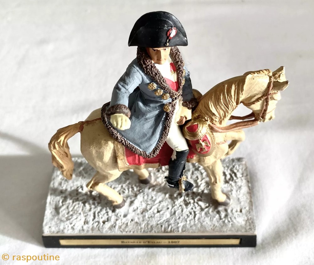 figurines historique epoque napoleonienne napoleon bonaparte a cheval bataille eylau 1807
