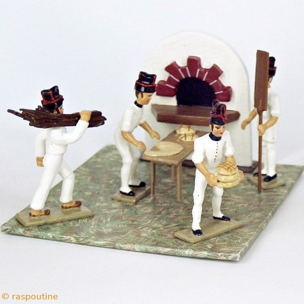 Saynète « le Pain de Munition » (« le Bivouac ») figurines historique epoque napoleonienne saynete le pain de munition le bivouac