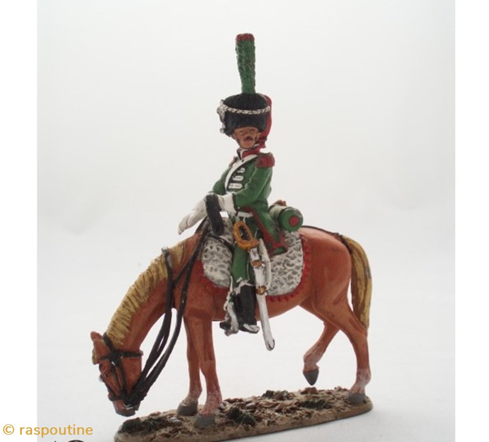 figurines historiques epoque napoleonienne chasseur 2e regiment de chasseurs italien1812
