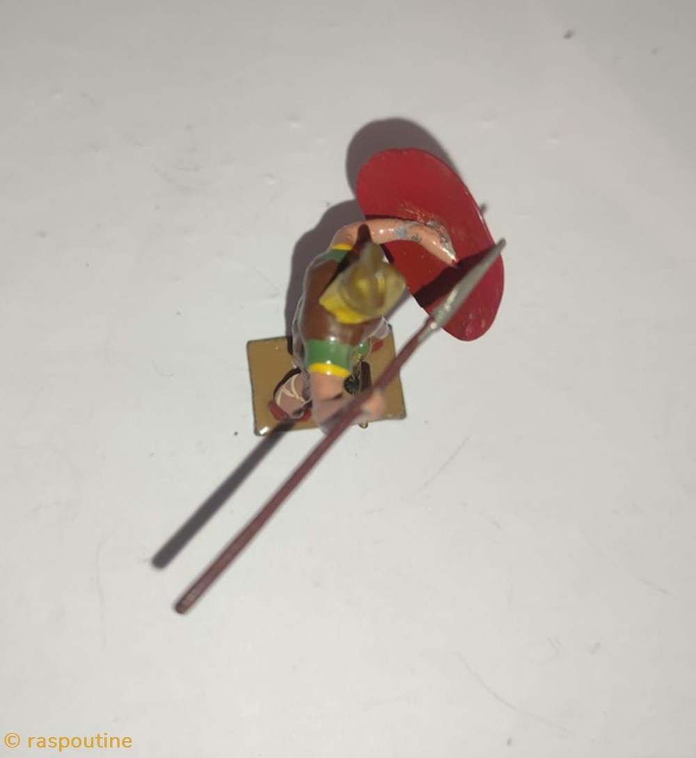 Gaulois avec lance et bouclier 5 figurines historique antiquite gaulois avec lance et bouclier