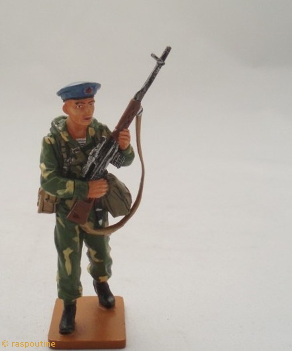 Parachutiste Infanterie Naval URSS 1980 figurines historiques apres guerre parachutiste infanterie naval urss 1980